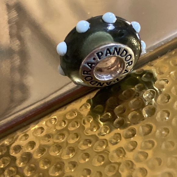 PANDORA “SEEING SPOTS” MURANO & STERLING SILVER BEAD - Picture 5 of 9